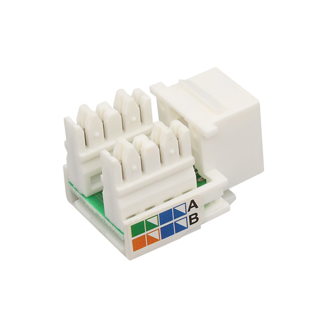 Cat5e nespus de 90 de grade în jos pe Keystone Jack
