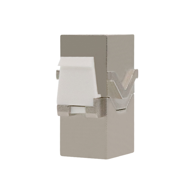 CAT7 protejat de 180 grade RJ45 Femeie Keystone Jack Inline Coupler