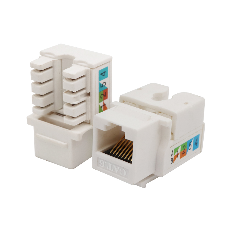 Cat6 UTP 90 de grade Punch Down Keystone Jack