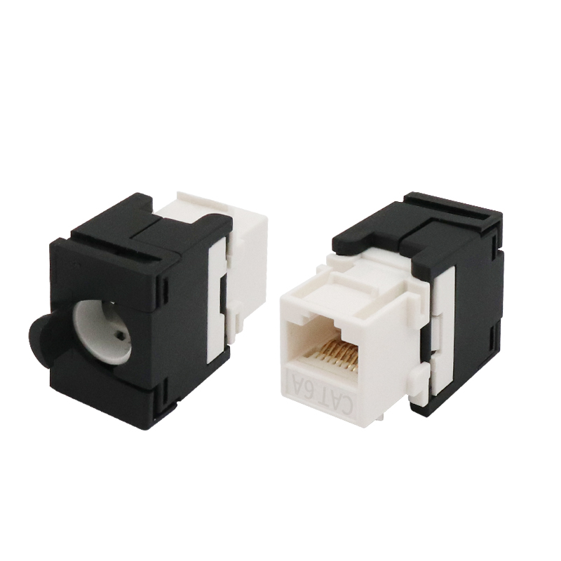 Cat6a UTP 180 de grad Toolless Keystone Jack