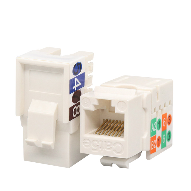 Cat5e UTP 90 de grade Punch Down Keystone Jack