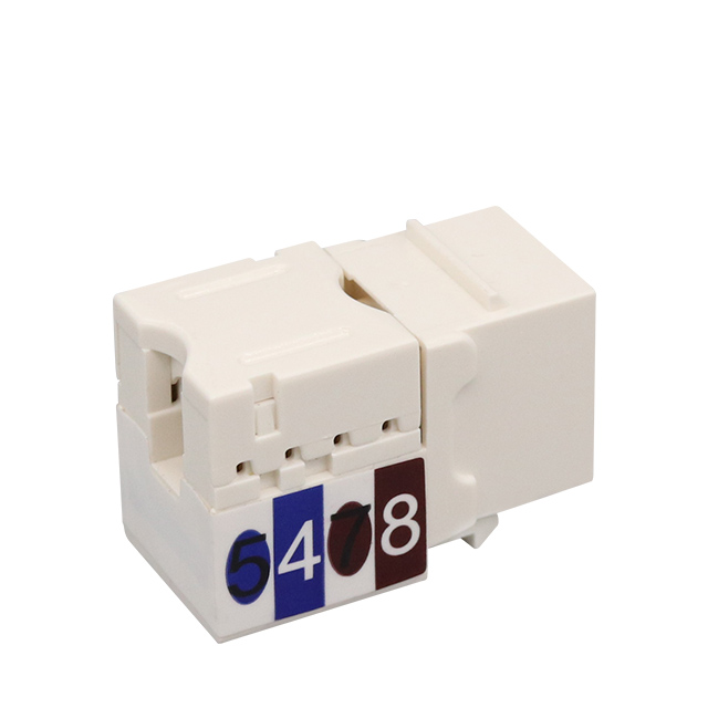 Cat6 fără margini de 90 de grade pe Keystone Jack
