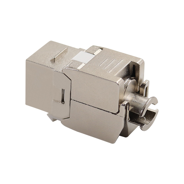 CAT7 STP Zinc Alloy 180 Grad Toolless Keystone Jack