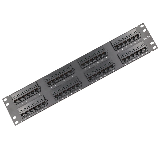 19''2u 48 Port Cat5e UTP Punch Down Patch Panou