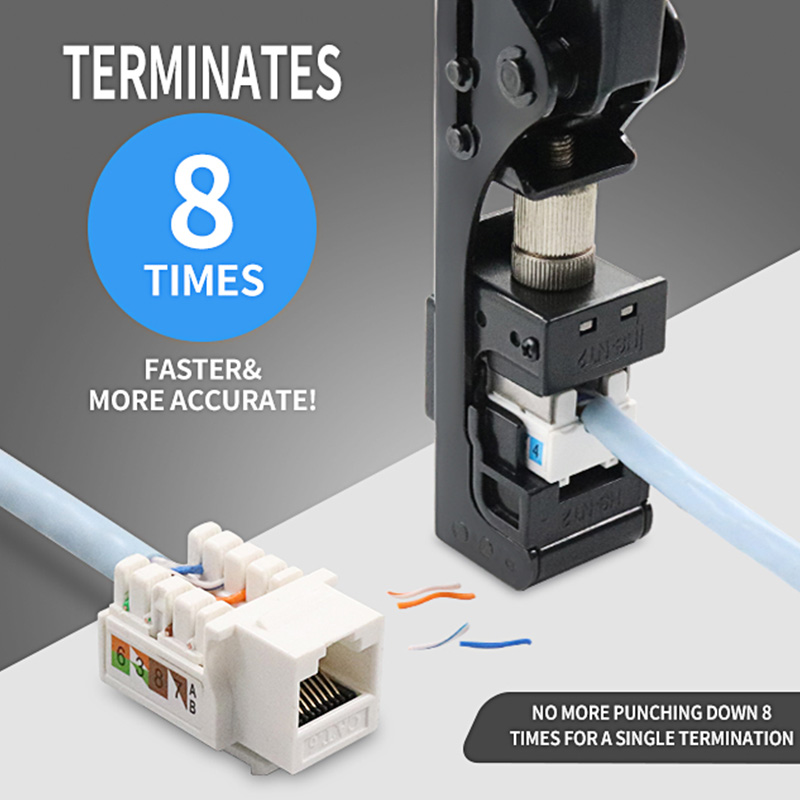 RJ45 Keystone Jack Punch Down Speed ​​Termination Instrument pentru 90 de grade PX-T-FN